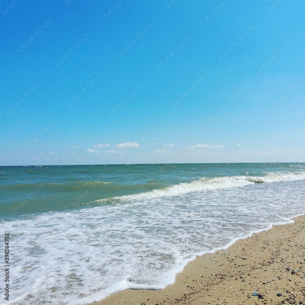 beach and blue sky