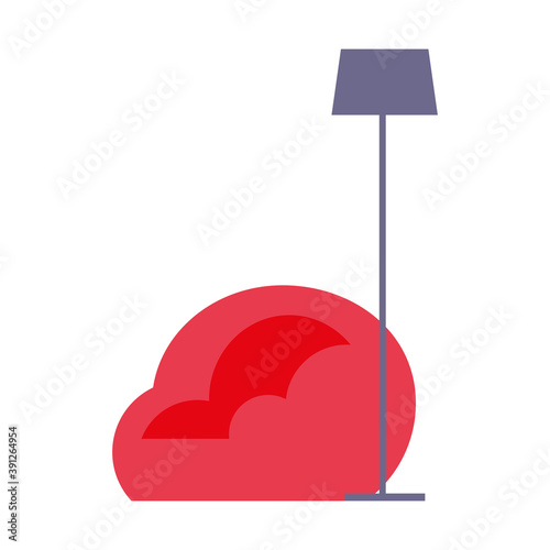 home lamp anf puf vector design
