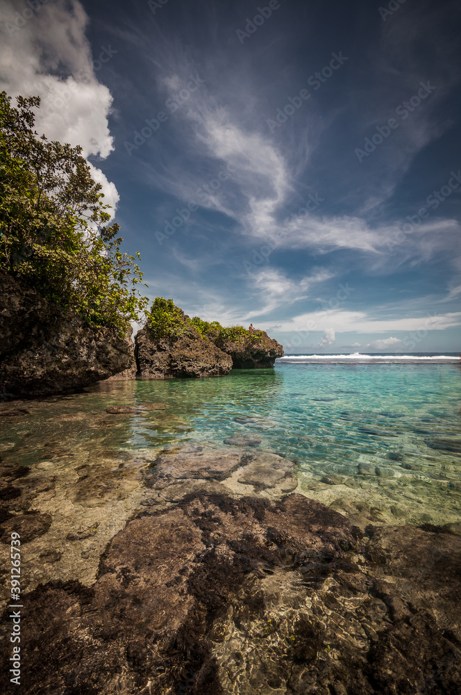 Fototapeta premium seascape with rocks and sea
