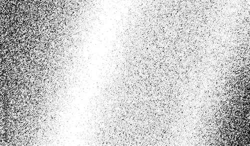 Distress pattern. Abstract grunge texture. Perforated gradation brush. Halftone background or overlay effect. Spotted design for vintage effect. Faded grainy backdrop. Rustic dust texture. Vector