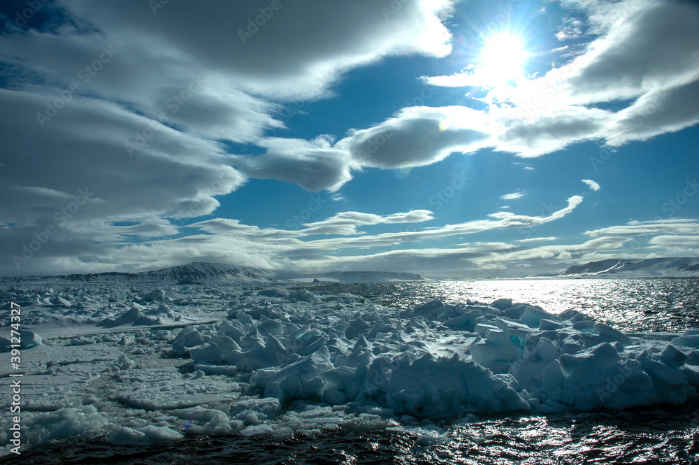 Drift ice Spitsbergen