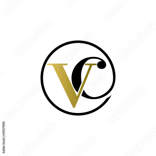 vc luxury logo design vector icon symbol circle