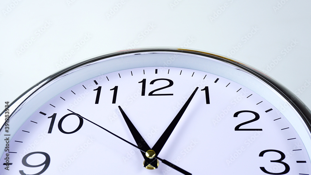 Close up clock time 11.04 am. Copy space for your text, Time concept. . Close up clock time 11.04 am. Copy space for your text, Time concept. .
