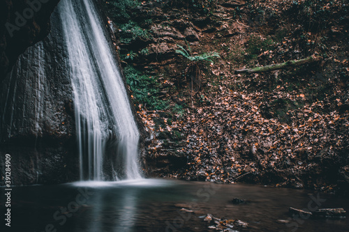 a fantastic view on the monticelli brusati waterfalls photo