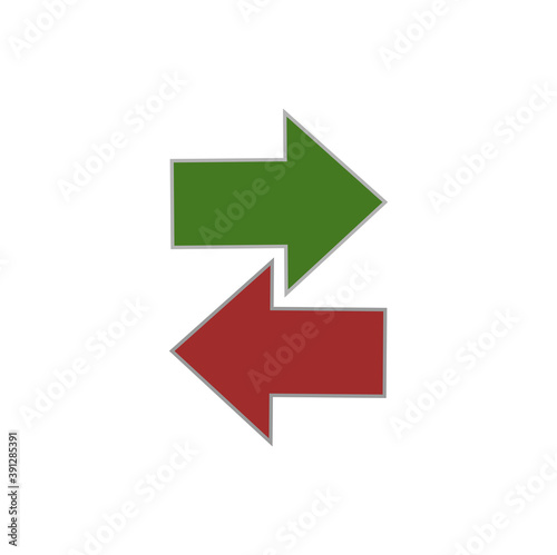 Free Download Exchange icon in flat design on white background - GFXLoad