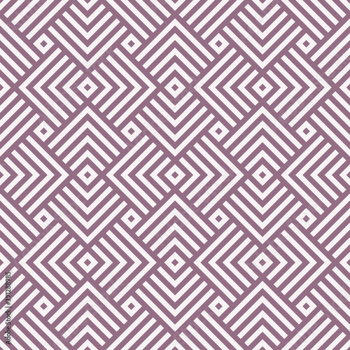 Vector seamless geometric pattern. Purple striped background. Endless ornate texture