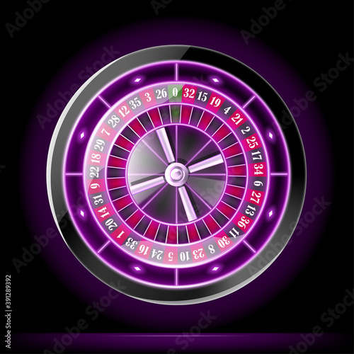 Realistic Detailed 3d Casino Gambling Roulette. Vector
