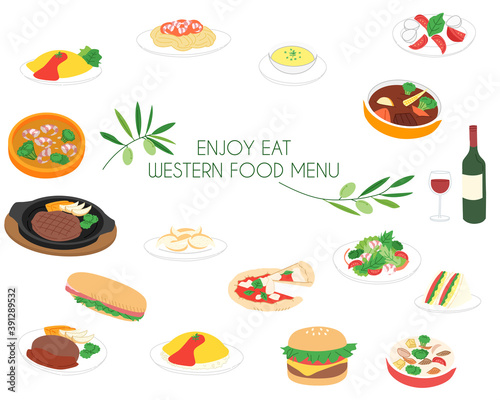 Western food menu line icon