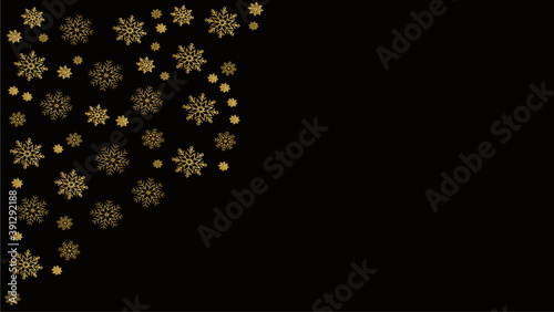 snowflake gold pattern