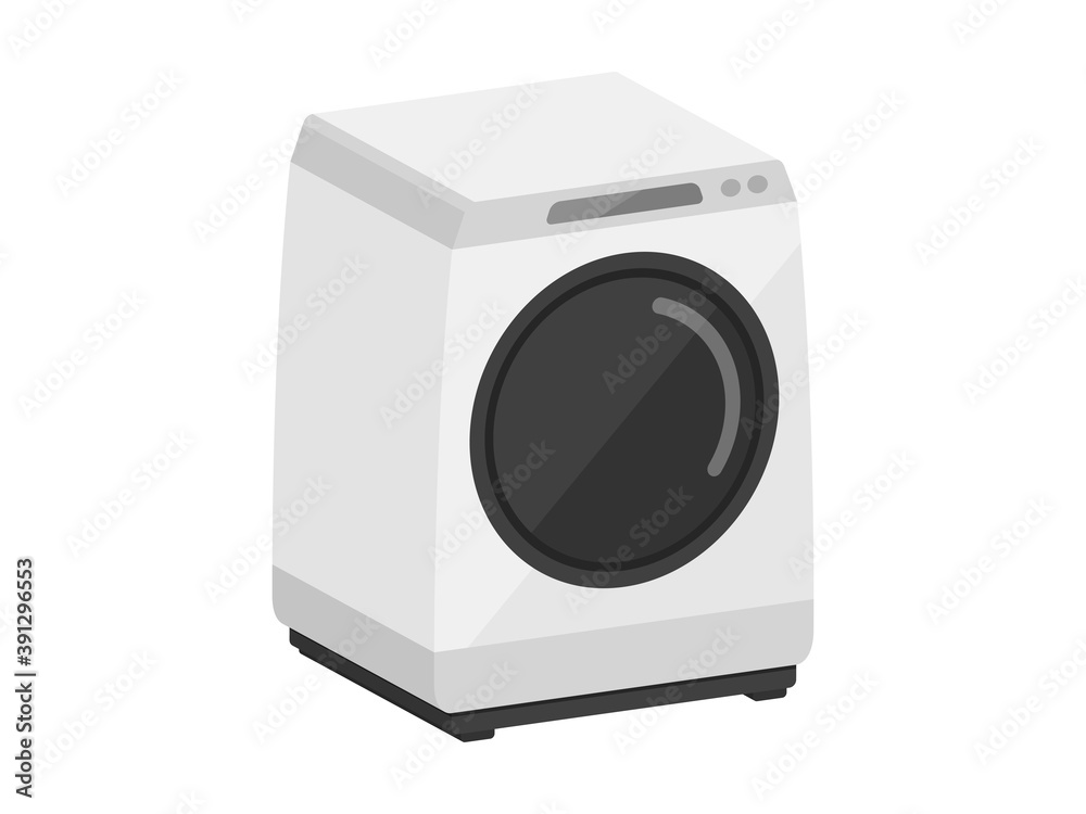ドラム式洗濯機の立体イラスト Stock Vector Adobe Stock
