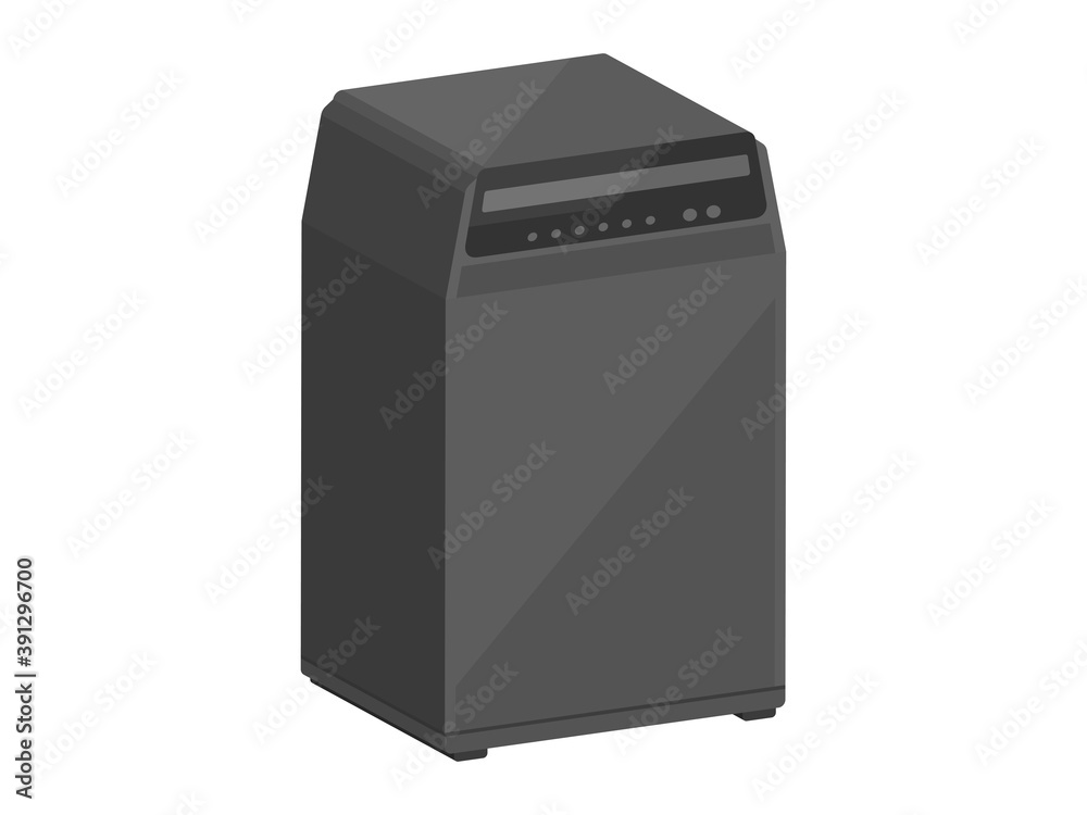 全自動洗濯機の立体イラスト 全自動洗濯機の立体イラスト