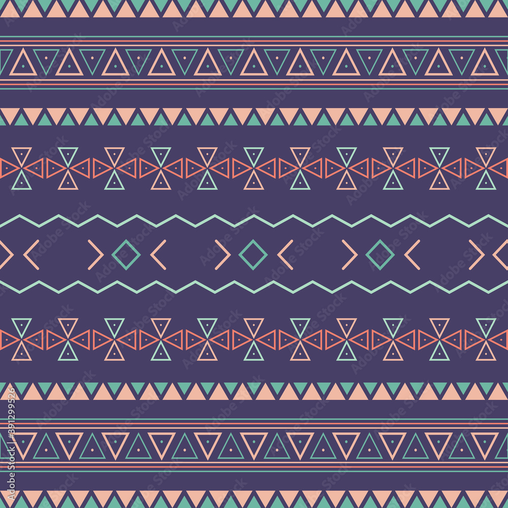Aztec tribal seamless pattern geometric elements Aztec tribal seamless pattern geometric elements