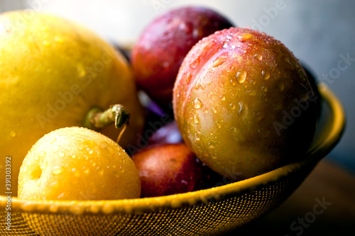 Close up of fruit basket