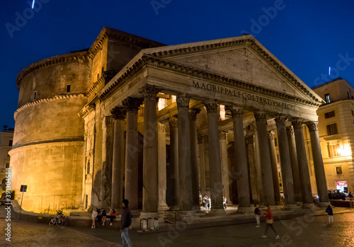 The Pantheon in Rome at night