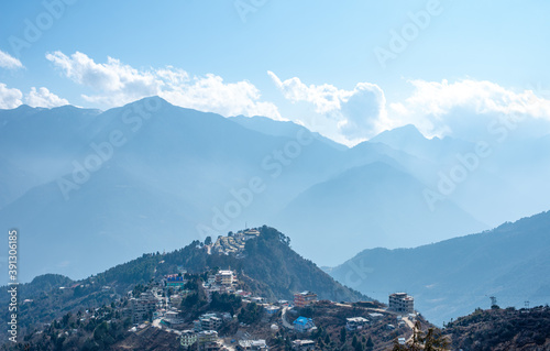 Aerial View of Tawang Monastery in Arunachal