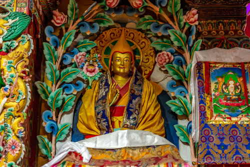 Statue Inside Tawang Monastery in Arunachal Pradesh, India