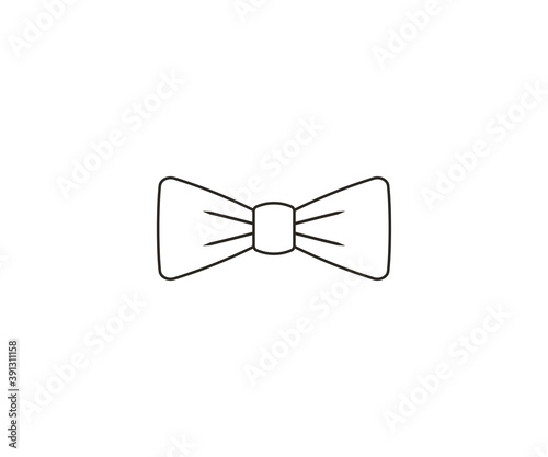 Fotografia Bow tie, dress code icon. Vector illustration.
