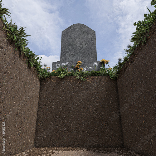 Fotografie, Obraz empty grave