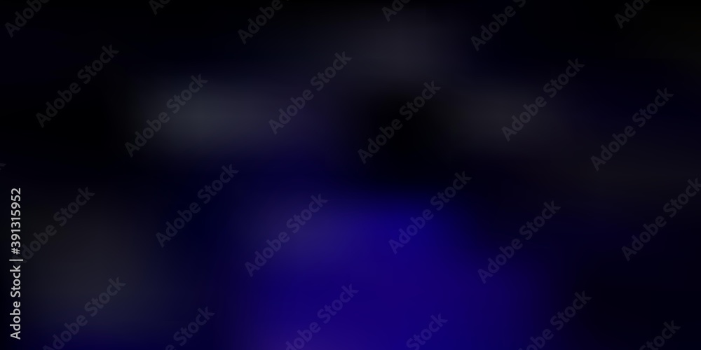 Dark purple, pink vector gradient blur pattern.