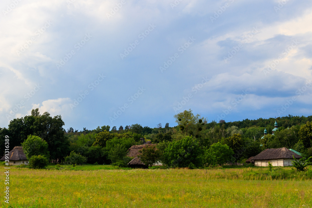 View of Open-air Museum of Folk Architecture and Folkways of Ukraine in Pyrohiv (Pirogovo) village near Kiev, Ukraine View of Open-air Museum of Folk Architecture and Folkways of Ukraine in Pyrohiv (Pirogovo) village near Kiev, Ukraine