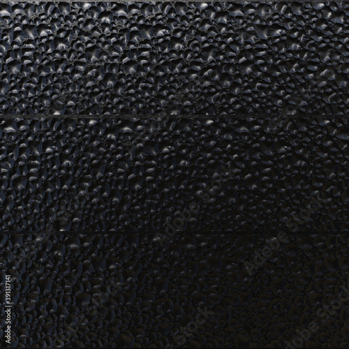 Abstract close-up of a metal surface with an aluminum texture. Aluminum foam background. 3D-rendering