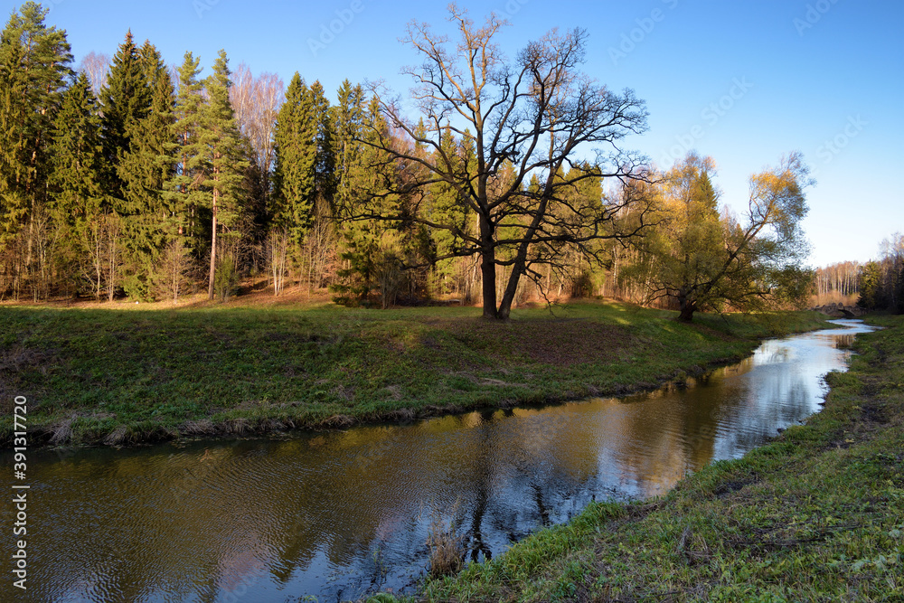 Beautiful natural landscape in autumn.