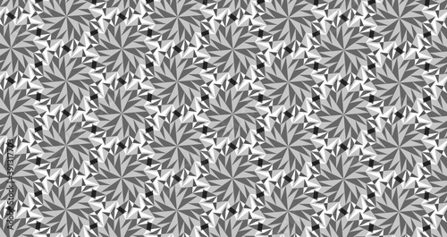 repetitive abstract geometric monochrome pattern-12p2b of the polygon-12p2