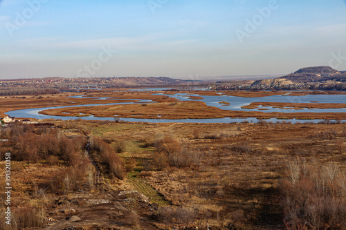 The Sok river from Tsareva Kurgan near the city of Samara photo