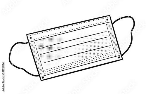 Vector illustration of medical mask