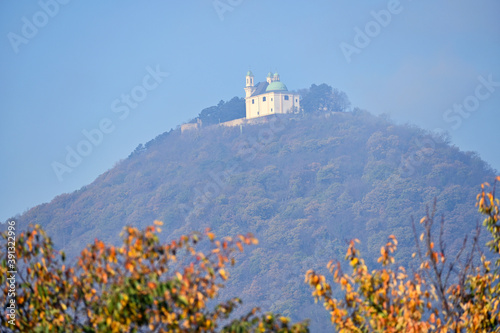 Photography Leopolds Church on top of the Leopoldsberg in Vienna Austria