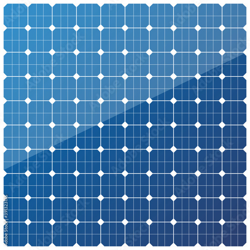 Solar battery panel texture. Modern alternative eco energy concept. Vector illustration pattern isolated on white background.