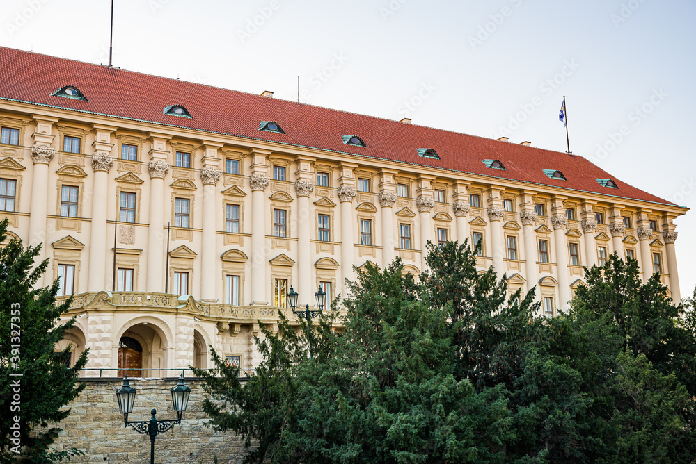 Prague, Czech republic - September 19, 2020. Building of Ministry of Foreign Affairs in Cernin Palace