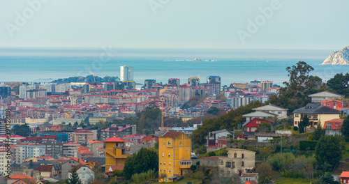 Views of the largest city in Galicia Vigo Spain