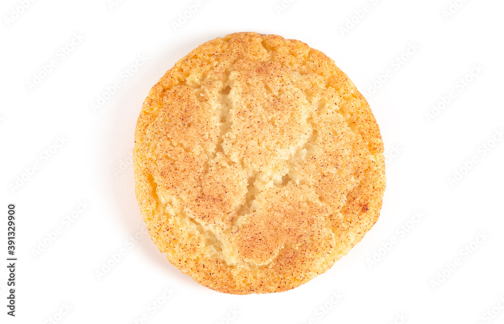 Classic Snickerdoodle Cookies on a White Background Classic Snickerdoodle Cookies on a White Background