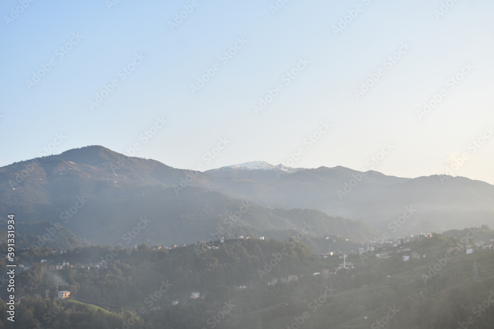 Obraz premium landscape with fog