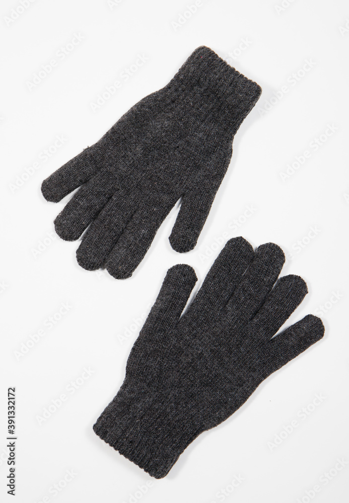 pair of black gloves pair of black gloves