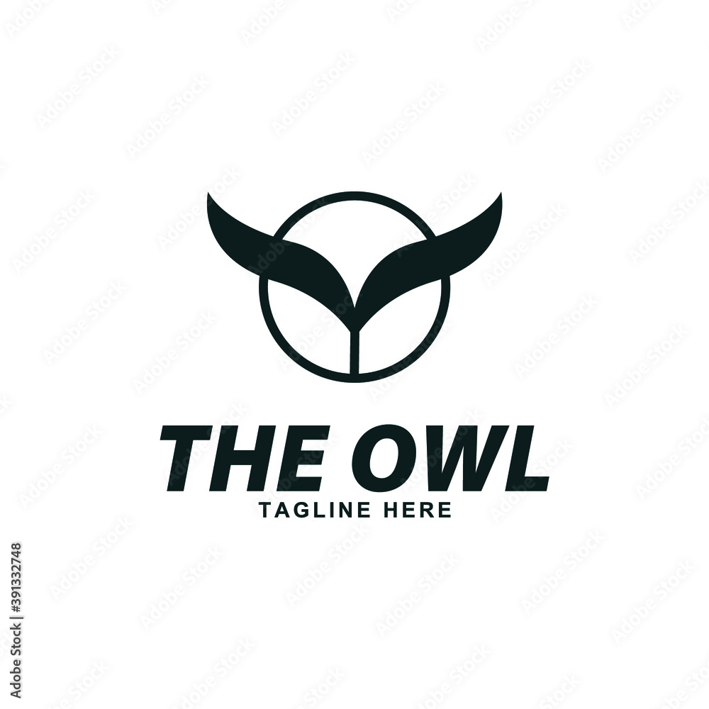 Obraz premium Modern owl logo icon concept vector illustration.