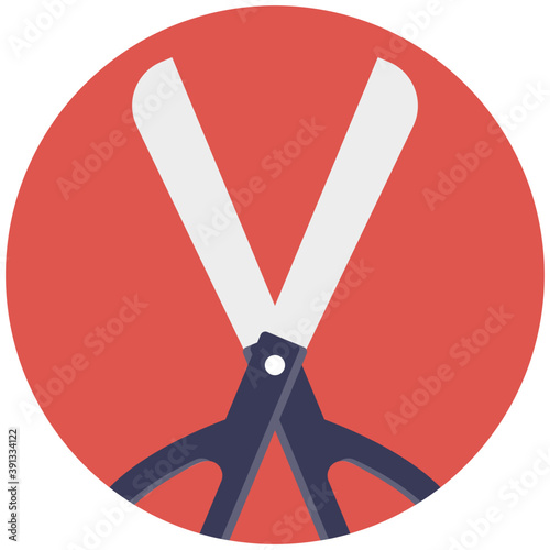 
Scissor Vector Icon, designed to be used in educational institutes to show art and craft aspect 
