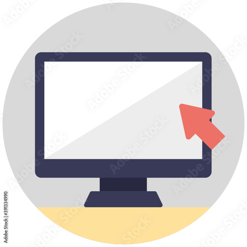 
A flat vector icon of web window, concept of web browsing 
