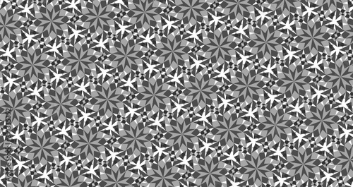 repetitive abstract geometric monochrome pattern-12p1b of the twelve sided polygon-12p1