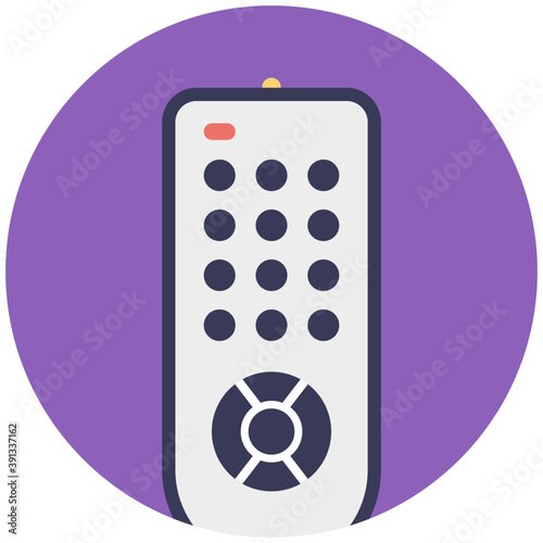 
Remote control ,tv controller flat design icon
