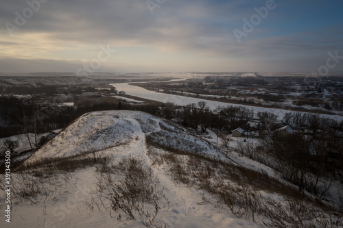 river in winter