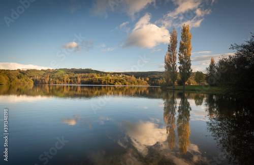 Landscape reflection on a lake