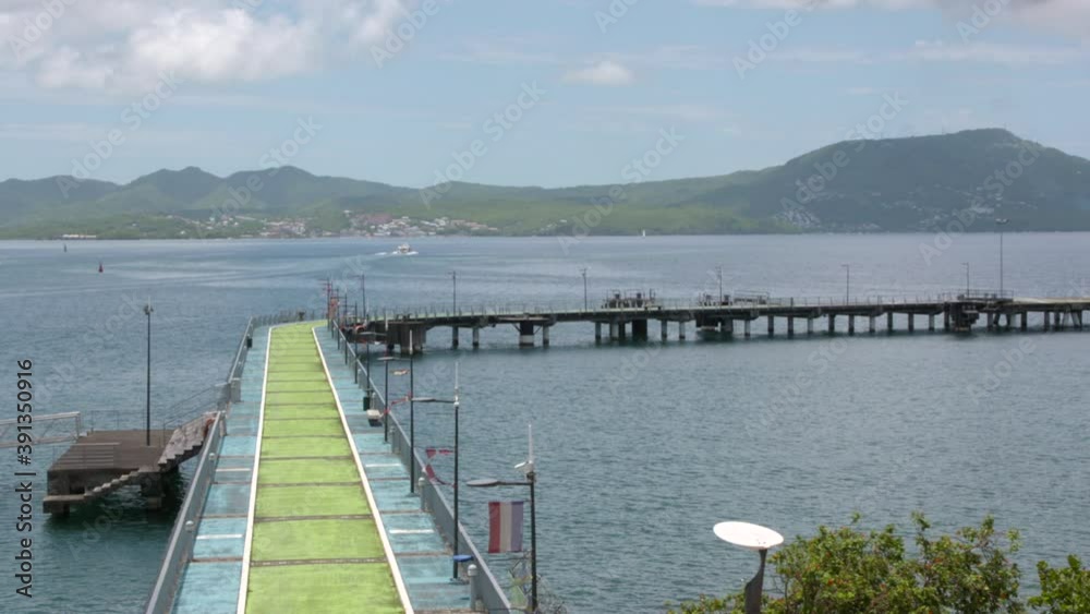 Caribbean island harbor (Martinique, Fort-de-France) Caribbean island harbor (Martinique, Fort-de-France)