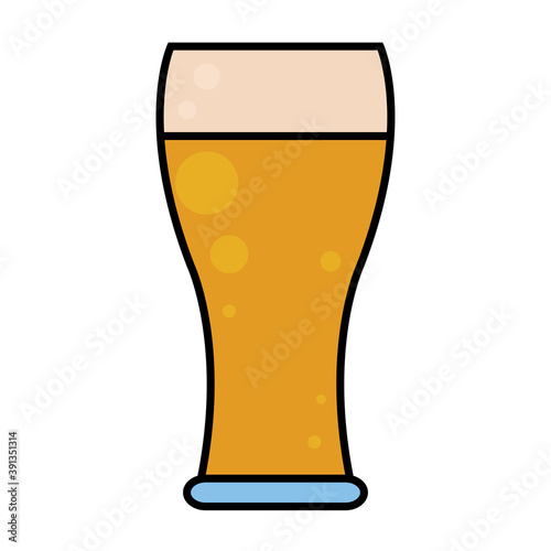 Isolated beer october fest germany icon- Vector