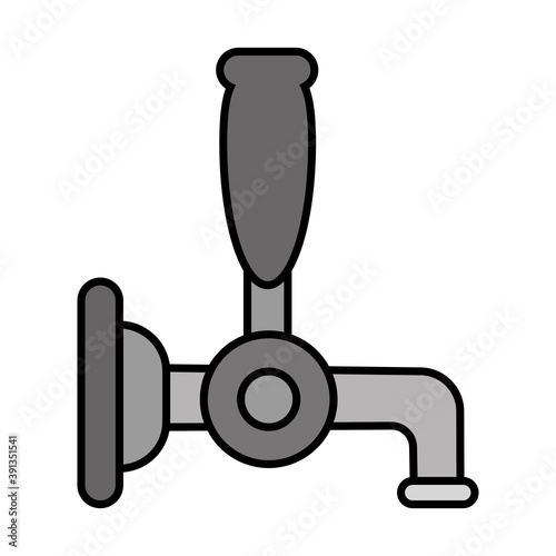 Isolated beer machine october fest germany icon- Vector