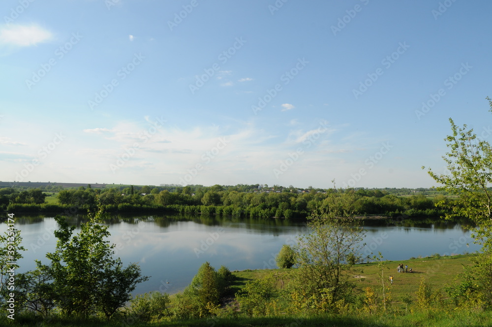 Fototapeta premium lake and sky