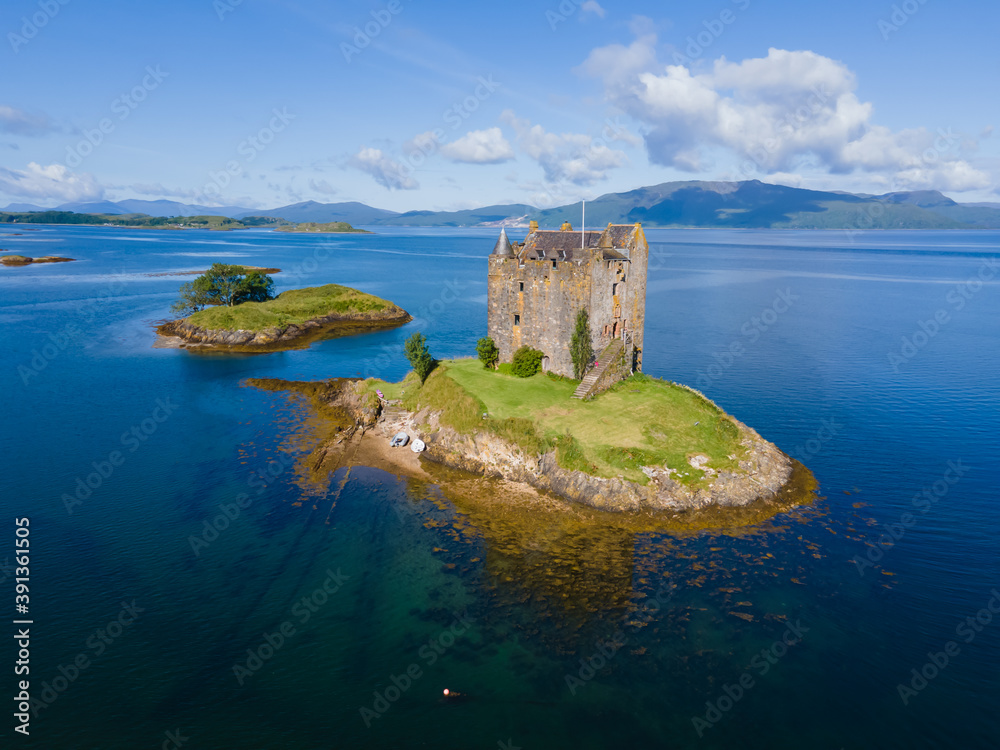 Castle Stalker in Scotland Appin Fort William Highlands
