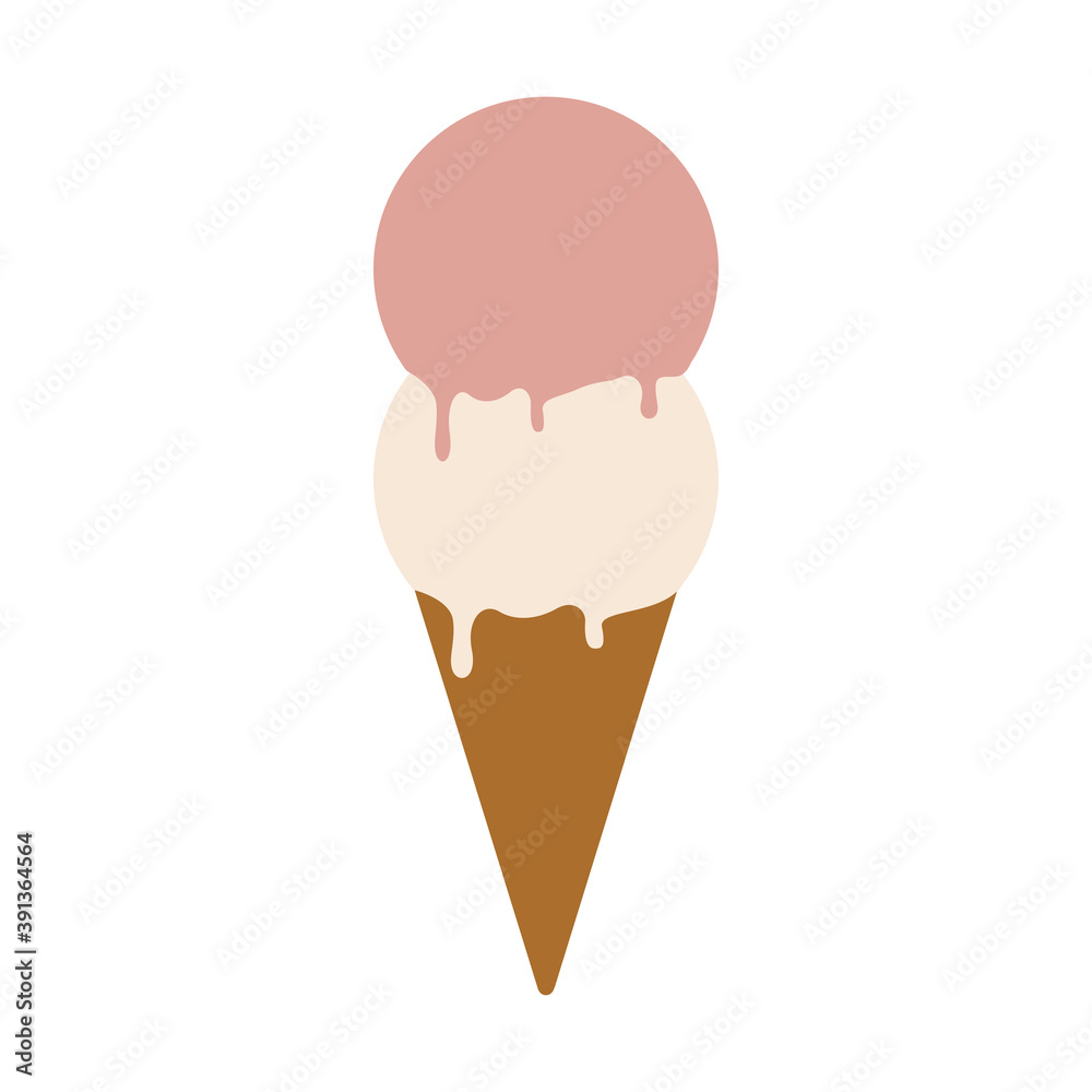 Isolated ice cream for eat home activities icon- Vector Isolated ice cream for eat home activities icon- Vector