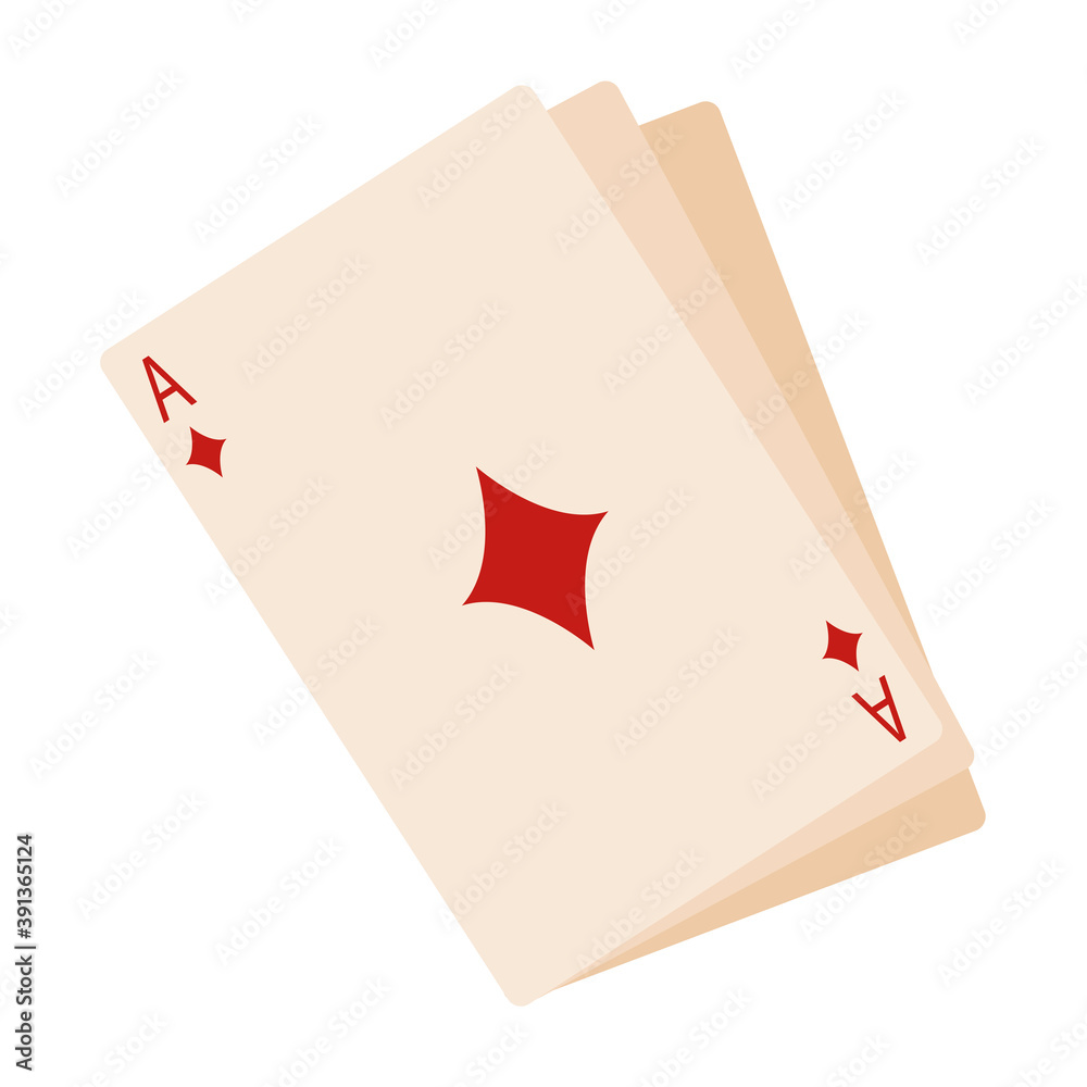 Isolated cards for play home activities icon- Vector